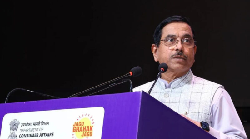 Union Minister Pralhad Joshi assumes additional charge of the Union Education Ministry in New Delhi.